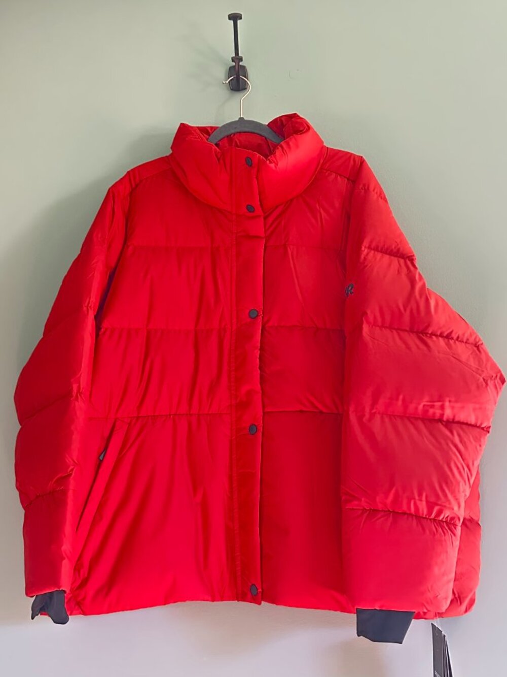 NWT Outdoor Research Coldfront Down Jacket Women's 4X Cranberry 700 Fill